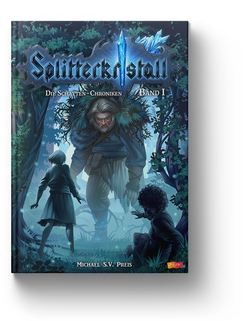 Cover Jugend-Fantasyroman Splitterkristall